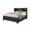 Grey, variant on Global Furniture USA Jordyn White Wood Full Storage Bed with LED Headboard