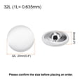 thumbnail image 2 of Uxcell 10pcs 32L Fabric Cloth Covered Button 20mm Round Metal Sewing Buttons for Suits Dress Blouses, White, 2 of 6