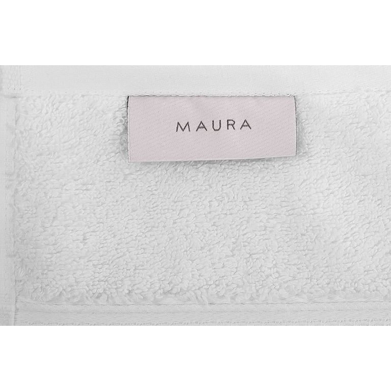 Maura 4 Piece Bath Towel Set. Extra Large 30x56 Premium Turkish Towels.  Thick, Soft, Plush and Highly Absorbent Luxury Hotel & Spa Quality Towels 