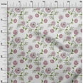 thumbnail image 2 of oneOone Polyester Lycra Saltpan Fabric Leaves & Rose Floral Diy Clothing Quilting Fabric Print Fabric By Yard 56 Inch Wide, 2 of 4