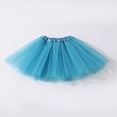 thumbnail image 5 of Tutu Skirts for Women Girls Adult Elastic 3 Layered Tulle Tutu Skirt with Sequin Stars Retro 80's Bubble Skirt Sky Blue, 5 of 6