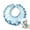 Blue, variant on Dog Face Net Mesh Muzzle - Adjustable Safety Hood Prevents Eating Licking Biting Wounds for Outdoor Walking Park Travel