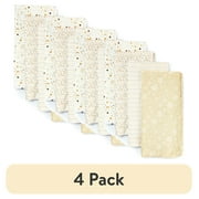 (4 pack) Parent's Choice Cotton Flannel Receiving Blankets for Baby Boys and Girls, Neutral Celestial Skies, 4-Pack