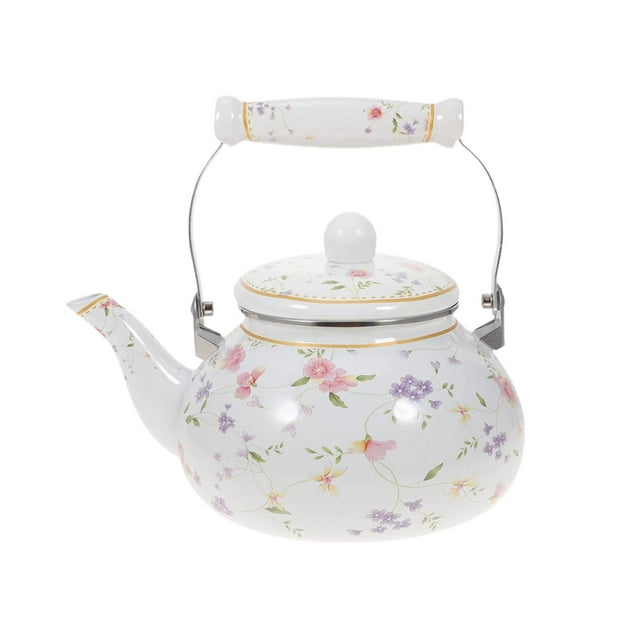 Tetera té de té de esmalte versátil con mango de agua hervidor de agua para la casa de la casa de la casa de la casa de la casa