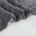 thumbnail image 5 of 3 PCS Wave Jacquard Sherpa Comforter Set, Ultra Soft Warm Plush Comforter Set for Bedroom, 5 of 6