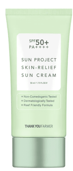 Thank You Farmer Sun Project Skin Relief Sun Cream, SPF 50+, 1.75 fl oz, 2-pack