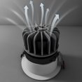 thumbnail image 3 of Downlight Recessed Anti-Dizziness Lighting,CCT Adjustable Dimmable Recessed Lights Fixture with Junction Box, Ceilling Light with Junction Box, 4000K,, 3 of 4