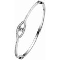 thumbnail image 2 of Small Size Stainless Steel Evil Eye of Gold Cocktail Party Bangle Bracelet, 2 of 4