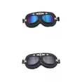 thumbnail image 1 of DYNWAVECA 2 Pieces Motorcycle Goggles Retro Anti Scratch Steampunk Motocross Goggle Outdoor Eyewear Fit for Half Helmet Touring Riding Bike Racer Gray and Colorful, 1 of 10