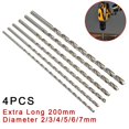thumbnail image 4 of MYG 4Pcs 200mm Extra Long HSS Foret Sciage de Métal Forage 2/3/4/5/6/7mm, 4 of 7