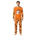 thumbnail image 2 of Halloween Family Pajamas Set Long Sleeve Crew Neck, Soft Matching Halloween Pajamas with Ghost Hat Drink Print, Cute Family Halloween Pajama Set Sleepwear, 2 of 4