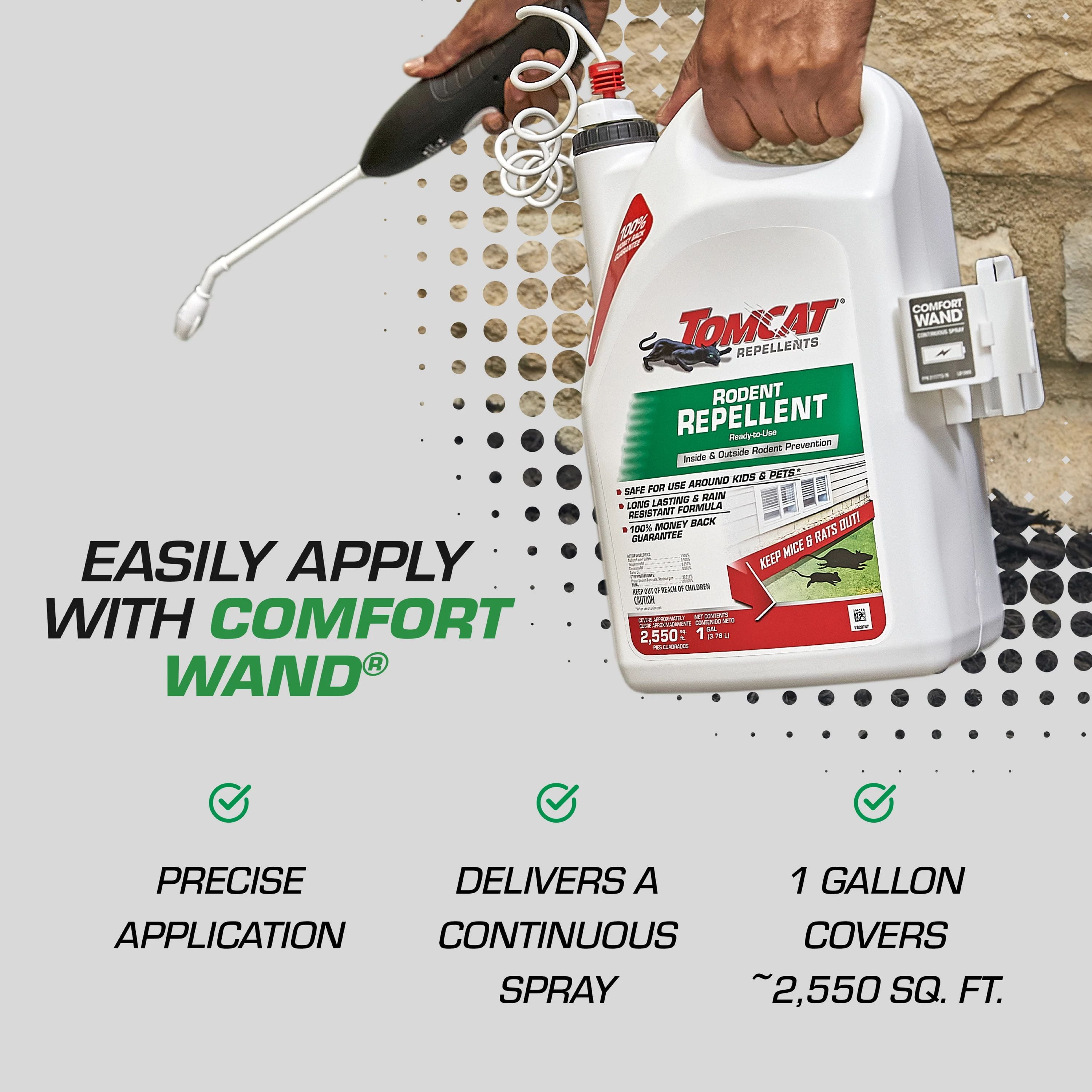 Tomcat Repellents, Rodent Repellent Ready-to-Use - Mouse and Rat Prevention, 1 gal.
