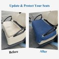 thumbnail image 6 of Navy Blue Golf Cart Seat Covers, Vintage Country Monochrome Farmhouse Golf Cart Seat Towel Cover for 2/4 Seater Bench Seats, Breathable Washable Dust & Sun Protection Seats Blanket 51''x31'', 6 of 9