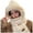 White, variant on New Bear Warm Hat Female Cartoon Christmas Style Scarf Gloves Hat Three Piece Set Hat Three In One Fastskin3 Cap
