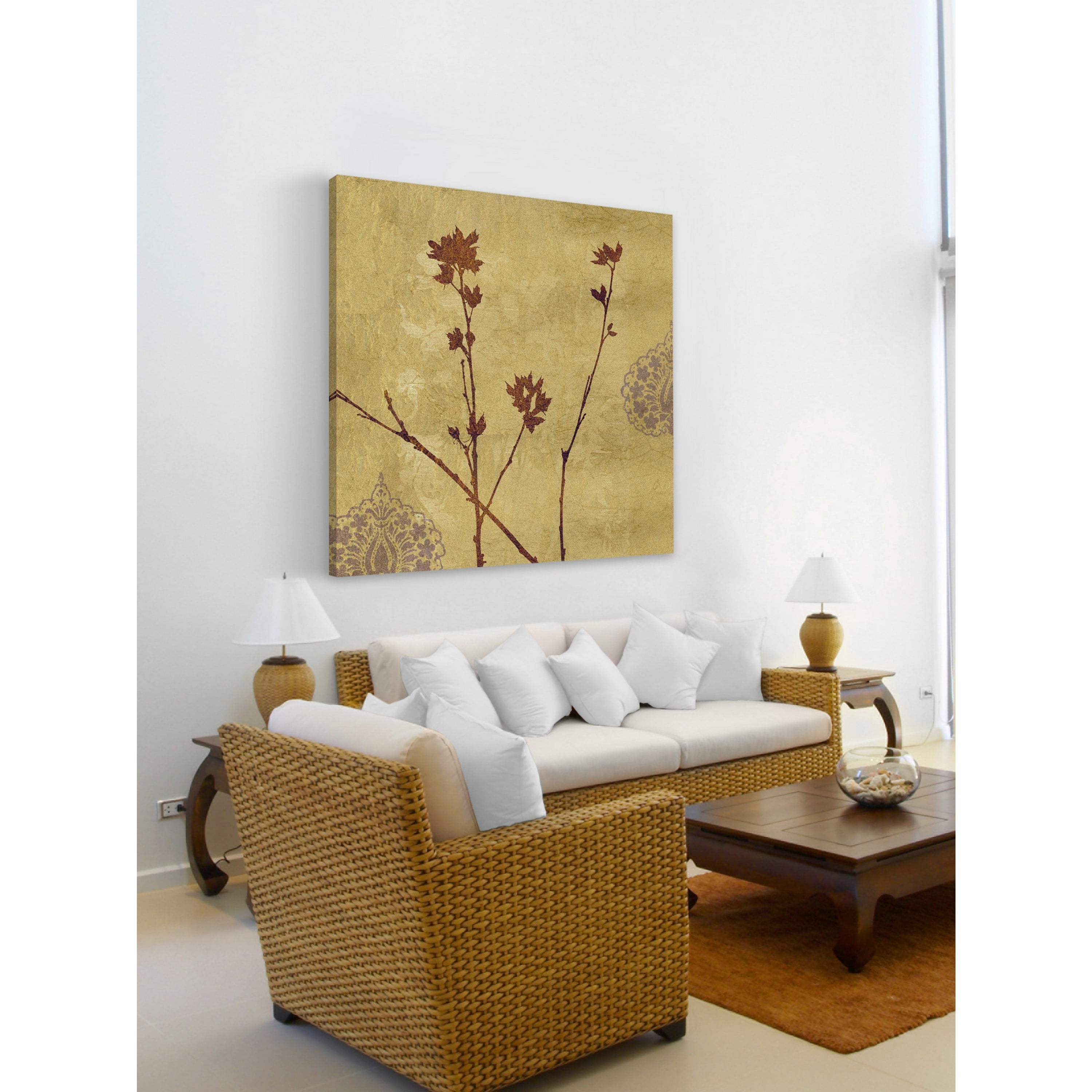 "Sharon Rose" Painting Print on Wrapped Canvas