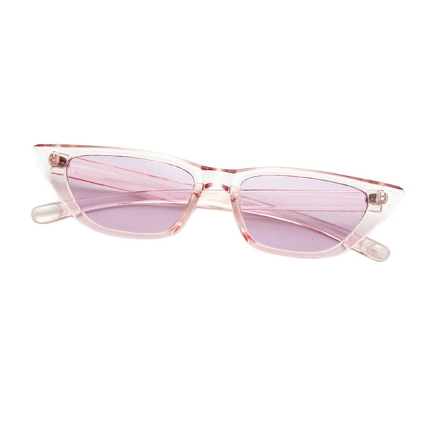 1 par de gafas de sol geniales de para mujer gafas de sol transparentes teñidas Púrpura Jinwen Gafas de sol de ojo de gato