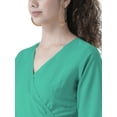 thumbnail image 2 of eloria Women Box Plated Fit and Flare Dress Party Wear Causal Midi Dress Knee Long One Piece Dress, Color: Sea Green 2, Size: M, 2 of 6