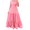 summer dresses-Pink, variant on Brilliant Plus Size Dresses under $10 Women's Spring Summer Dress one Shoulder off-The-Shoulder Long Dress Solid Color Fairy Skirt Short-Sleeved Tiered Ankle-Length Dress Blue XXXL