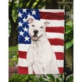 thumbnail image 3 of White Staffie Bull Terrier Patriotic Garden Flag, 3 of 5
