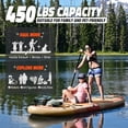 thumbnail image 6 of Quashley Wide Inflatable Stand Up Paddle Board ,11 ft*34 Inch All-Around SUP Board With Premium Accessories, 6 of 7