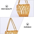 thumbnail image 7 of NIAIZEK Rustic Wicker Rattan Storage Basket Set of 2 Light Brown Decorative Organizer Bins, 7 of 7