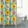 thumbnail image 4 of Pioneer Flower Floral Print Pattern Shower Curtain 72"x72", Bathroom Decorative Shower Curtain Set with 12 Hooks, Waterproof Washable, 4 of 6