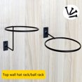 thumbnail image 1 of Wall Ball Holder Multifunctional Football Basketball Display Rack Wall Mounted Hat Hanger Motorcycle Helmet Holder Home Organizer, 1 of 7