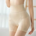 thumbnail image 2 of SWSMCLT Women's Tummy Control Shapewear Shorts Padded Body Shaper Shorts Underwear Waist Slimming Back Smoothing Firm Control Butt Lifter Panties High Waisted Hip Enhancer Nude XX-Large, 2 of 5