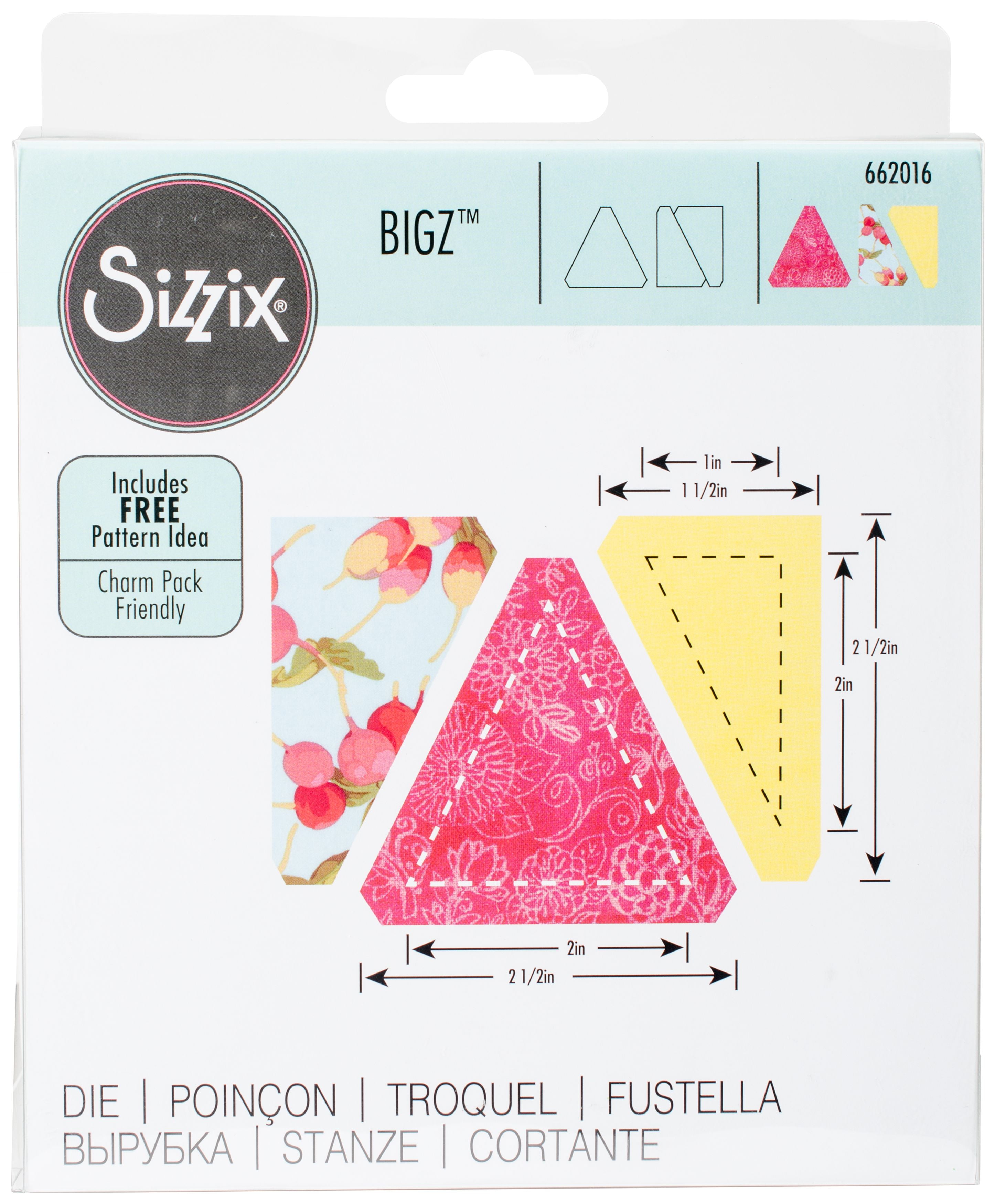 Sizzix Bigz Dies Fabi Edition-Triangles - Isosceles & Right