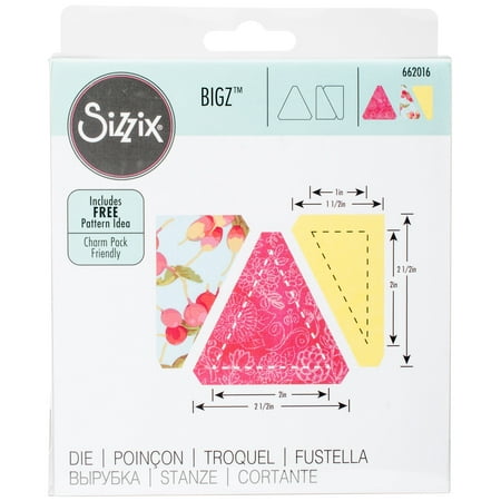 Sizzix Bigz Dies Fabi Edition-Triangles - Isosceles & Right 2.5"