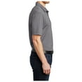 thumbnail image 3 of Yellow Rooster Mens Short Sleeve Shadow Stripe Polo Shirt Shadow Grey L, 3 of 7