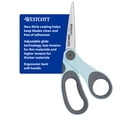 thumbnail image 2 of Westcott 8" Titanium Bonded Non-Stick Bent Crafting Scissors, Adjustable Glide, Blue, 2 of 12