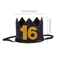 thumbnail image 4 of 1PC Birthday Party Hat Party Decorative Tiara Crown Eye-Catching Hat Crown, 4 of 8