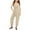 M112 Khaki, variant on Tfken Girls Jumpsuit For Summer Letter Print V Neck Sleeveless Spaghetti Strap Onesie With Pockets Trendy Casual Kids Smooth Bodysuit Green Size 4-5 Years