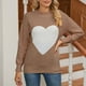 thumbnail image 1 of Puntoco suéter mujer moda Casual Color tejido Retro manga larga suéter de cuello redondo liquidación de Navidad Puntoco Puntoco-4710, 1 of 9