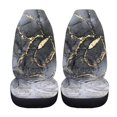 thumbnail image 3 of Garronmavis Fuzzy Car Seat Covers Plush Car Seat Cover 2 Piece Polyester Easy Clean Cars Seats Covers Marble Flower Paw, 3 of 7