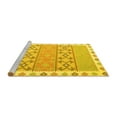 thumbnail image 2 of Ahgly Company Machine Washable Indoor Rectangle Abstract Yellow Contemporary Area Rugs, 8' x 10', 2 of 4
