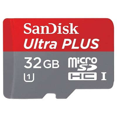 SanDisk Ultra Plus 32GB microSD Memory Card