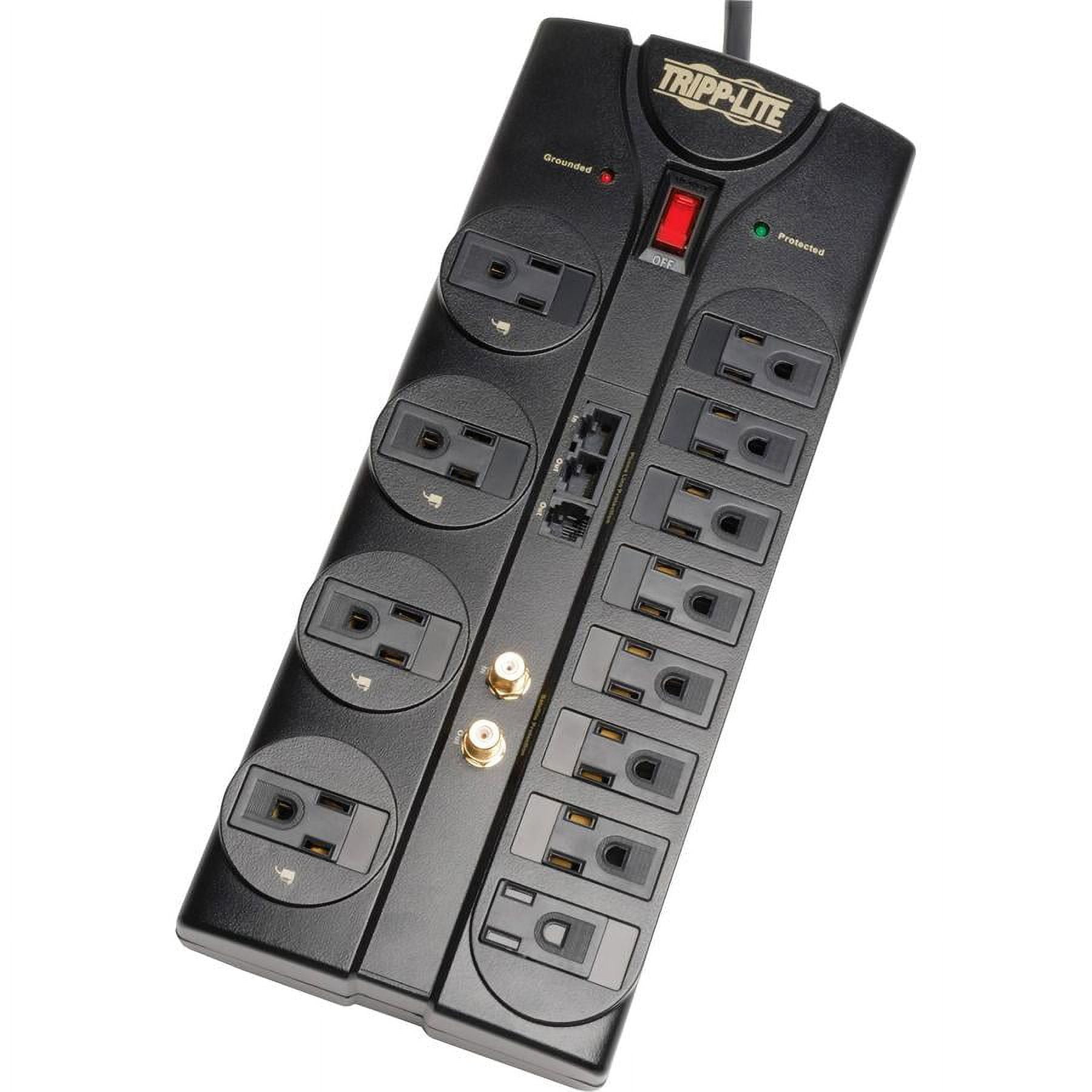 Tripp Lite 12-Outlet Protect It! Surge Suppressor with Telephone/Modem, Ethernet and Coaxial Protection, 8' Cord