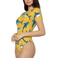 thumbnail image 3 of Picia Shark Print Womens One Piece Swimsuits Modest Tummy Control Bathing Suits Lace Up Slimming Swim Suit-XX-Large, 3 of 9