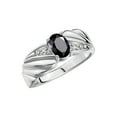 thumbnail image 3 of RYLOS Bagues pour Femmes Bague Aile d'Ange en Or Blanc 14K Pierre de Naissance Pierre Précieuse 7X5MM et Diamants Onyx d'Octobre Bijoux pour Femmes Bagues en Or pour Femmes Taille 8, 3 of 6
