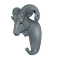 thumbnail image 1 of AMLESO Resin Wall Hook Gray Color w/ Screws Rack Hanger for Coat Keys Sundries Goat, 1 of 8