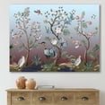 thumbnail image 2 of Designart ' Chinoiserie With Peonies and Birds XI ' Traditional Canvas Wall Art Print, 2 of 4