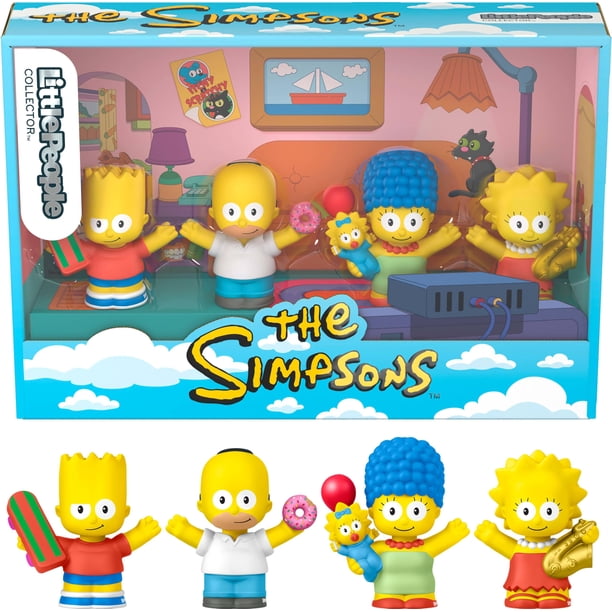 Set de figuras coleccionables Little People Collector de Los Simpson, 4 figuras, 6,5 cm