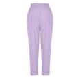 thumbnail image 4 of MLQIDK Womens Scrubs Plus Size Nurse Uniforms Stretchy V-Neck Scrub Pants and Tops Scrub Joggers Medical Scrub Sets Scrubs for Tall Women Purple XXL, 4 of 9