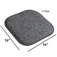 thumbnail image 3 of Broadway Memory Foam No Slip Back 16 x 16 Chair Pad Cushion 6 Pack - Multi-Blue, 3 of 7