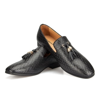Warfield & Grand Menlo Leather Loafer, 11.5, Black - Walmart.com