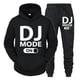 thumbnail image 2 of Conjunto de 2 piezas de sudadera y pantalones con diseño de DJ MODE ON para hombre, ropa de calle de manga larga a la moda de hip hop 2024, sudaderas unisex, ropa deportiva, 2 of 5