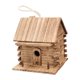 thumbnail image 5 of Casa para pájaros colgante de madera, gran aviario decorativo, accesorio de jardín para exteriores., 5 of 8