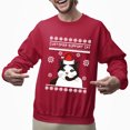 thumbnail image 2 of Christmas Sweatshirt, Customer Support Cat Funny Christmas Sweatshirt, Witty Holiday Jumper for Cat Lovers, Unique Feline Gift, 2 of 5